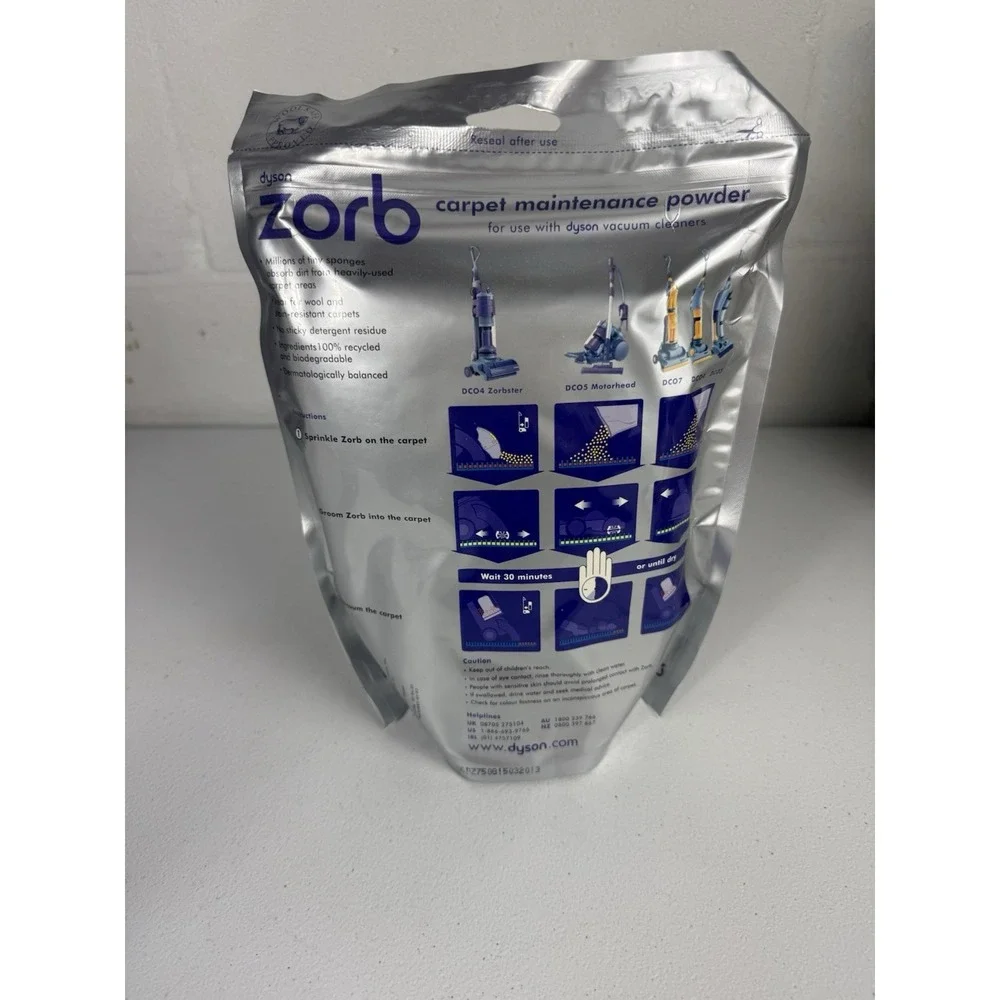 Dyson Zorb Carpet Maintenance Powder 26.5 oz 750g BRAND NEW SEALED